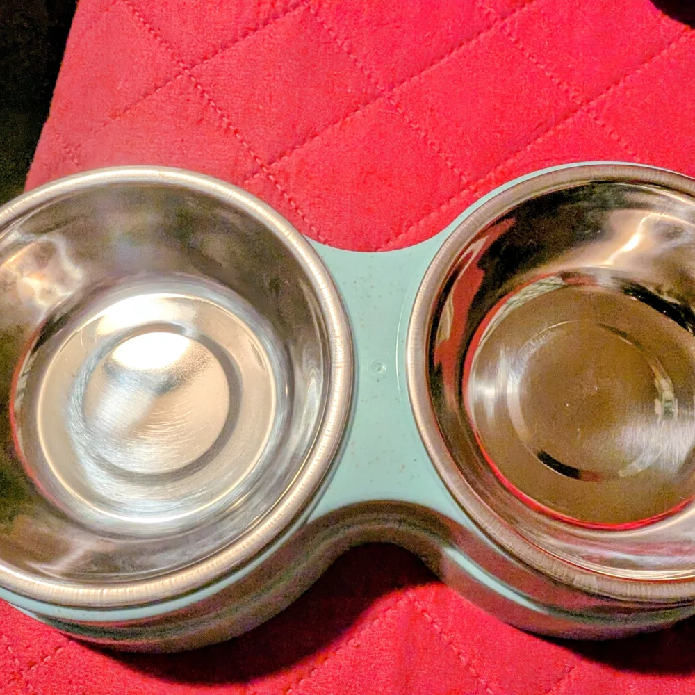Stainless Steel Double Pet Cat Bowl
